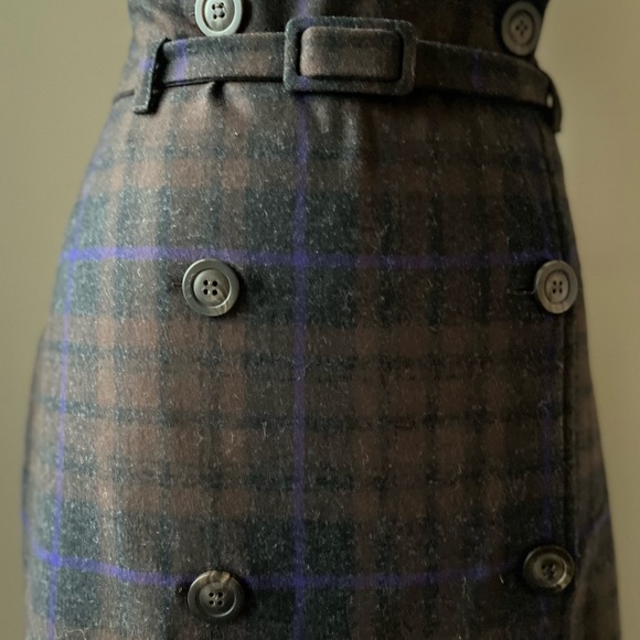 Vintage United Colours of Benetton Wool Skirt - Picture 3 of 10